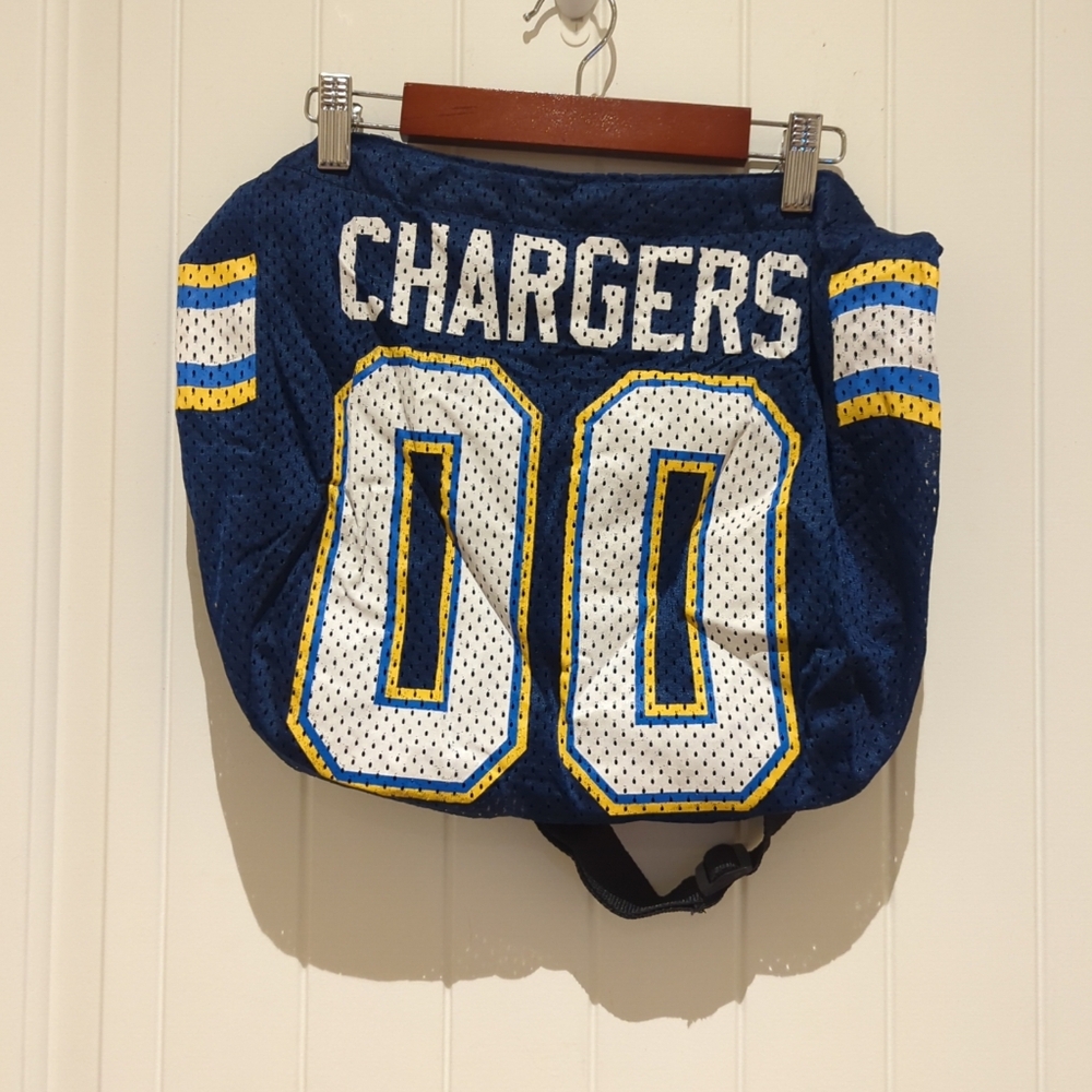 Los Angeles Chargers Jersey Tote Hobo Messenger Crossbody Bag Adjustable Strap